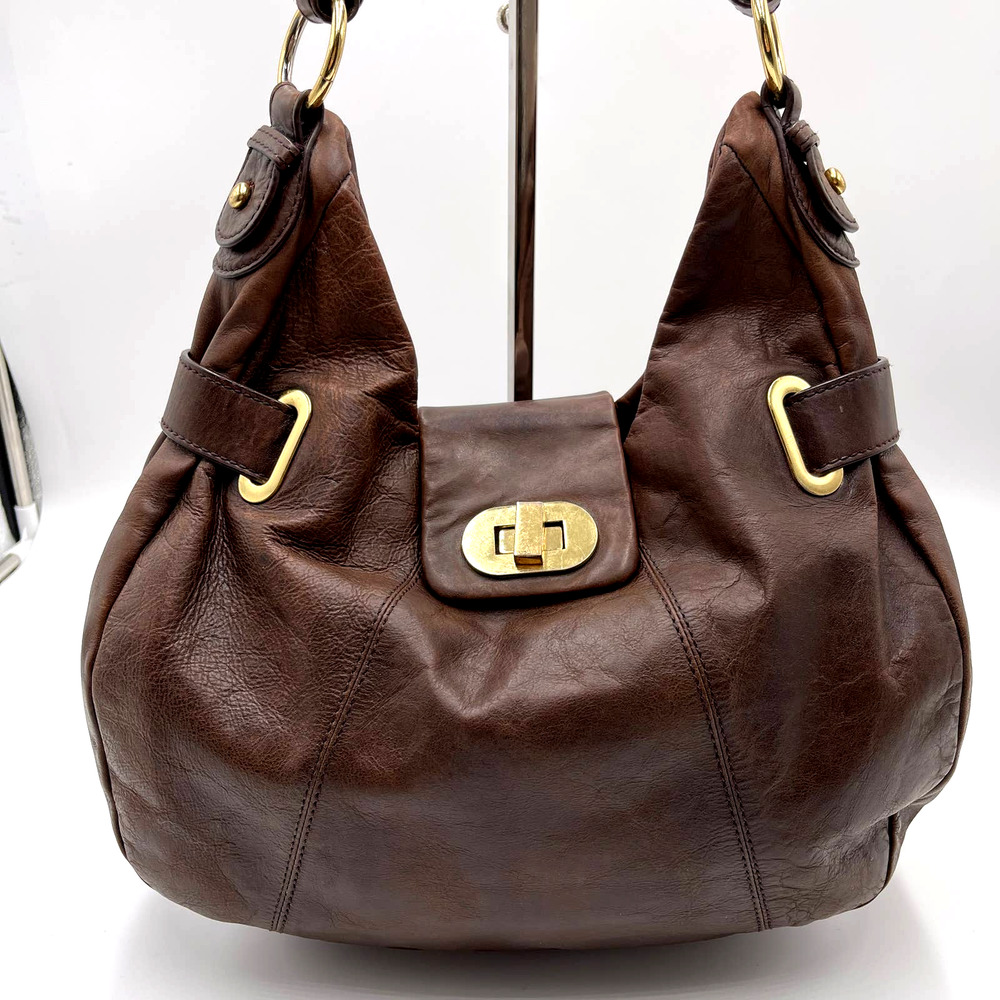 Badgley Mishka Hobo Leather Shoulder Bag